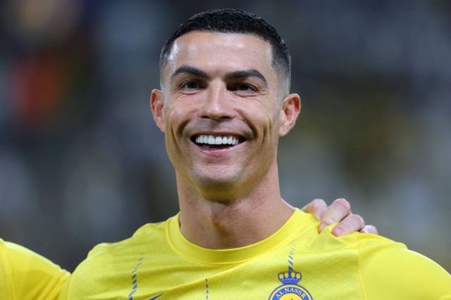Cristiano Ronaldo, pemain Al Nassr. Foto: Fayez NURELDINE / AFP