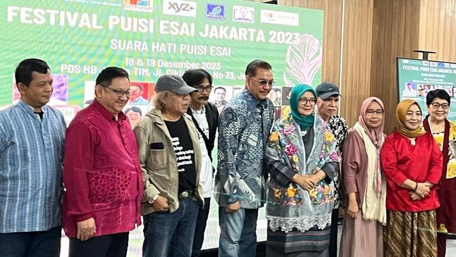 (Pembukaan Festival Puisi Esai Jakarta 2023, PDS HB Jassin, Taman Ismail Marzuki (TIM), Jakarta Pusat. Foto: Alvian Yoga Yulianto)