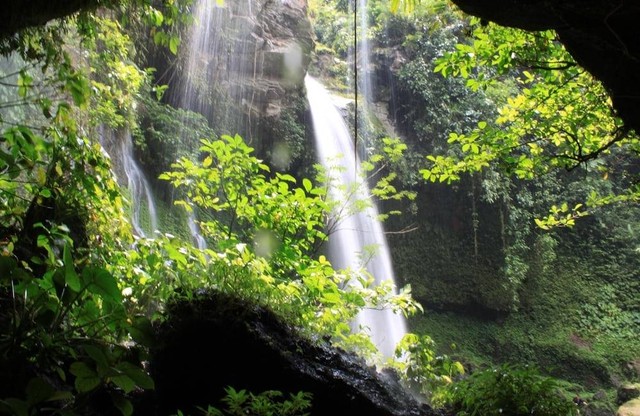 Ilustrasi D'Valley Waterfall, Bukan Tempat Sebenarnya.  Sumber Unsplash/Mufid Majnun