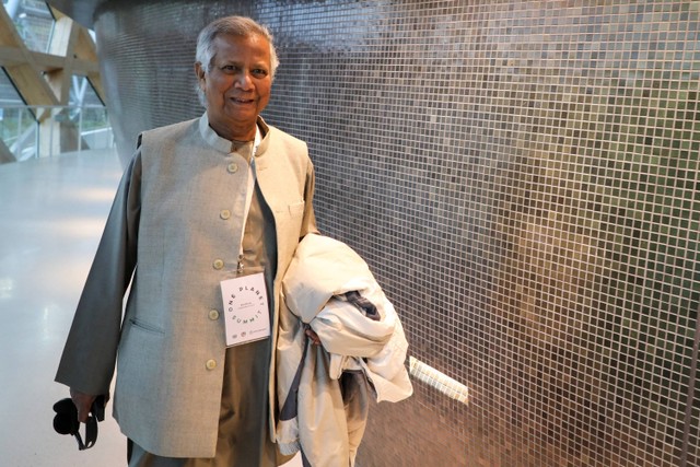 Peraih Nobel asal Bangladesh, Muhammad Yunus. Foto: LUDOVIC MARIN / AFP