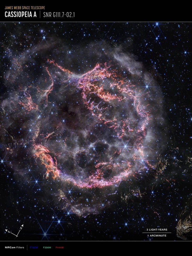 Supernova Bintang Cassiopeia A. Foto: NASA