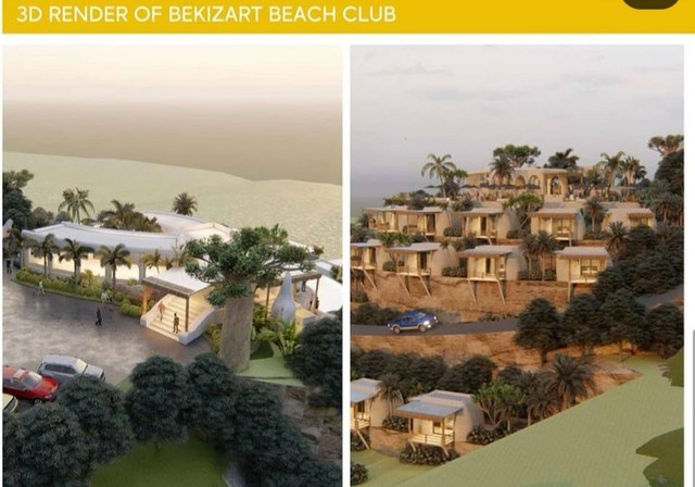 Desain beach club dan villa milik Raffi Ahmad yang akan dibangun di Pantai Krakal, Gunungkidul. Foto: Dok. Instagram @raffinagita1717