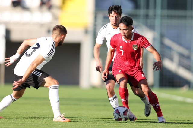 Pertandingan Timnas Indonesia vs Libya di Turki. Foto: PSSI