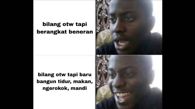 Salah satu contoh meme yang menyindir tentang kebiasaan yang dilakukan oleh masyarakat Indonesia. Sumber: Dokumentasi Pribadi