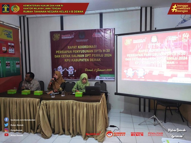 Rutan Demak Aktif dalam Proses Demokrasi dengan Hadir di Rapat KPU