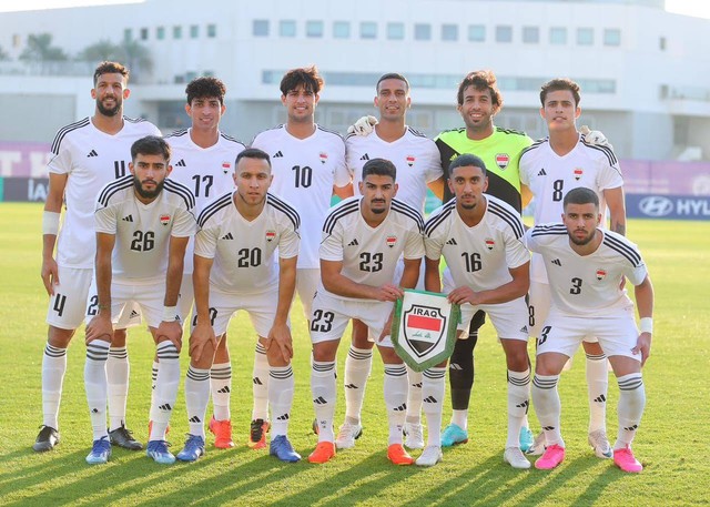 Pertandingan uji coba antara Timnas Irak vs Korea Selatan (Korsel) di New York University Stadium, Sabtu (6/1/2024) malam WIB. Foto: Iraq FA