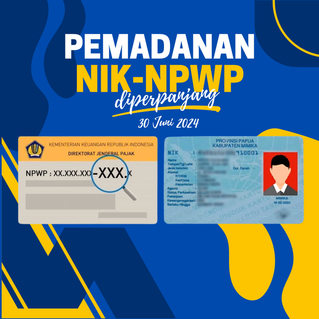 Pemadanan NIK-NPWP diperpanjang berdasar PMK 136/2023 (Sumber Foto: Penulis)