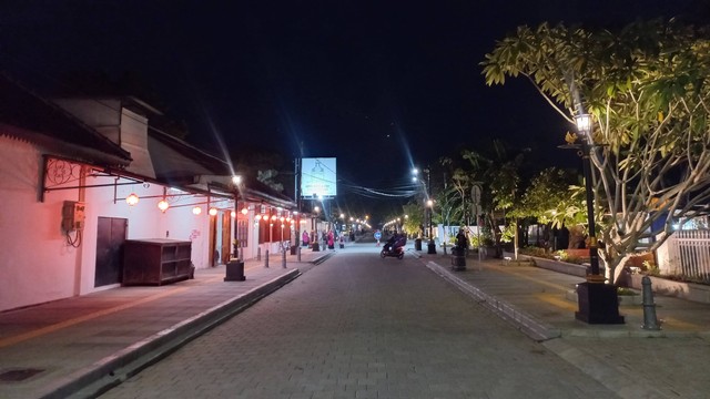 Kota Lama Banyumas pada malam hari, Selasa (9/1/2024). Foto: Ratih Indraswari