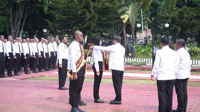 Calon taruna/taruni Politeknik Kemenkumham akan menjalani proses pembelajaran, pelatihan, dan pengasuhan di kampus Politeknik selama empat tahun. Foto: dok. Global Digital Raya