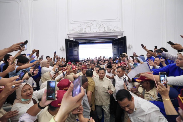 Capres Prabowo Subianto menghadiri acara Tim Kampanye Daerah (TKD) Prabowo-Gibran di Lampung, Kamis (11/1). Foto: Dok. Istimewa