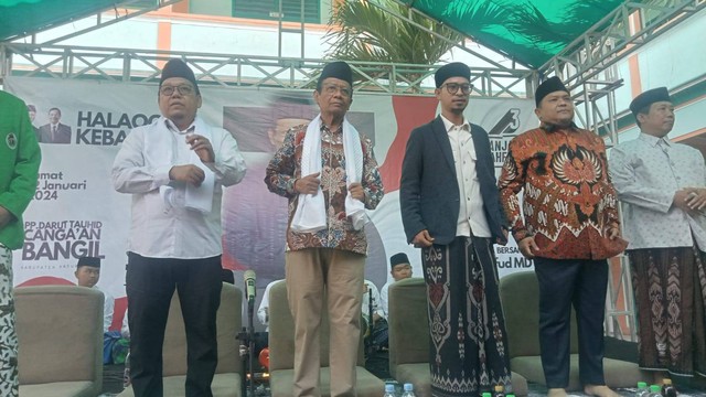 Mahfud MD kampanye di Pasuruan, Jumat (12/1/2024). Foto: mili.id