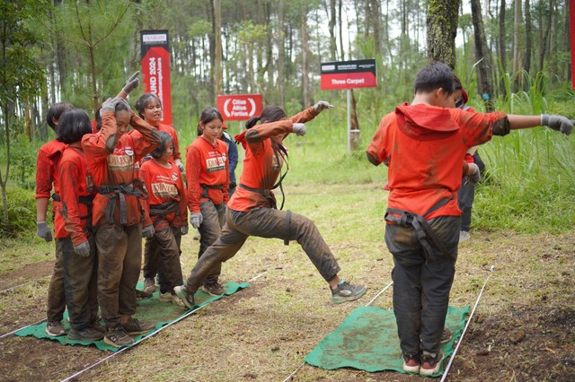 Kegiatan outbond PB Djarum untuk mematangkan psikologi atlet di Zone 235 Cikole, Lembang, Bandung, Jawa Barat, pada 10-13 Januari 2023. Foto: PB Djarum