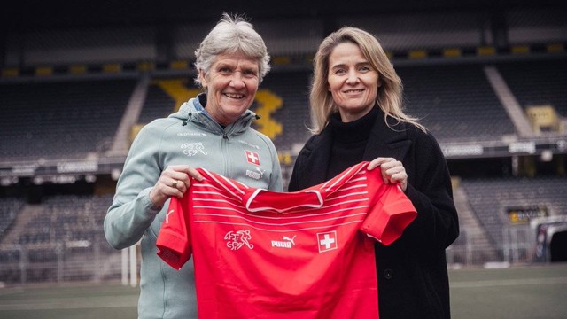 Pia Sundhage jadi pelatih baru Timnas Wanita Swiss hingga Euro 2025. Foto: Instagram/@swissnationwomen
