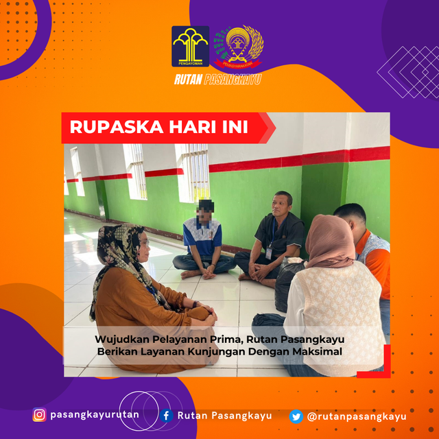 Wujudkan Pelayanan Prima, Rutan Pasangkayu Berikan Layanan Kunjungan Dengan Maksimal. Foto: Rutan Pasangkayu/dok (17/01)