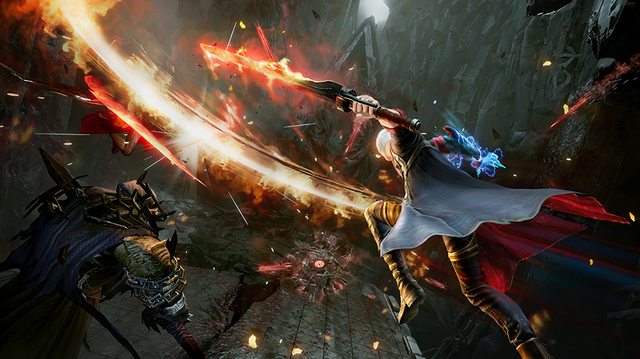 Ilustrasi aksi player dalam game DMC: Peak of Combat. Foto: DMC