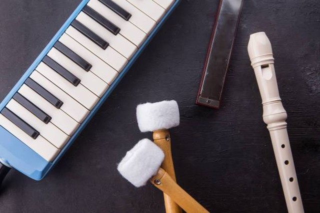 Pianika dan seruling alat musik yang dipelajari bagi pemula yang ingin belajar bermusik. Sumber gambar: https://www.istockphoto.com