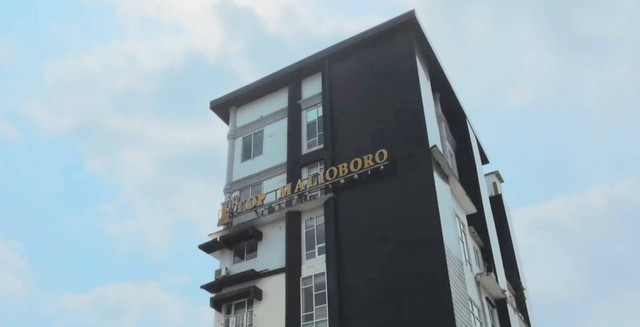 Hotel Top Malioboro Jogja yang tersandung kasus. Foto: istimewa