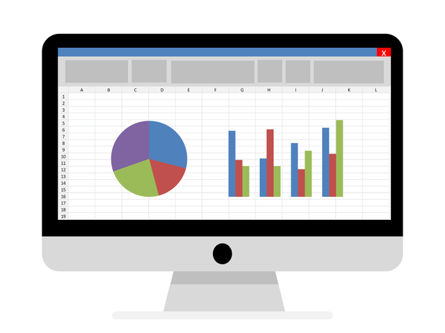 Ilustrasi pie chart pada Excel. Foto: pixabay