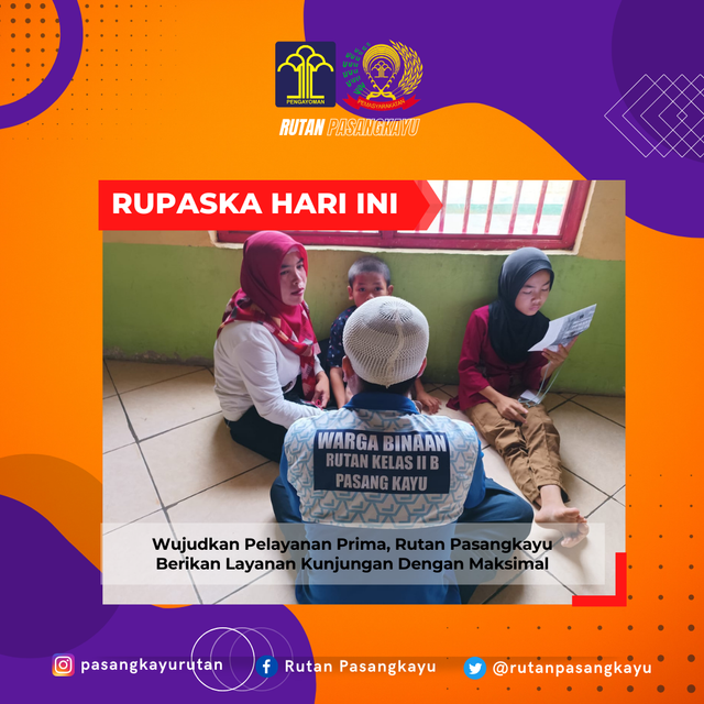 Wujudkan Pelayanan Prima, Rutan Pasangkayu Berikan Layanan Kunjungan Dengan Maksimal. Foto: Rutan Pasangkayu/dok (18/01)