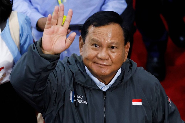 Prabowo Subianto, 17 Januari 2024. Foto: REUTERS/Willy Kurniawan
