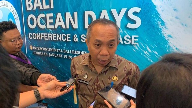 Kepala Dinas Kelautan dan Perikanan Provinsi Bali Putu Sumardiana di sela acara Bali Ocean Days di Jimbaran, Jumat (19/1/2023) - IST