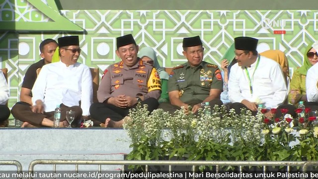 Kapolri Jenderal Pol Listyo Sigit Prabowo hadiri Harlah ke-78 Muslimat NU di Stadion Utama GBK Senayan, Jakarta, Sabtu (20/1/2024). Foto: Youtube/TVNU Televisi Nahdlatul Ulama