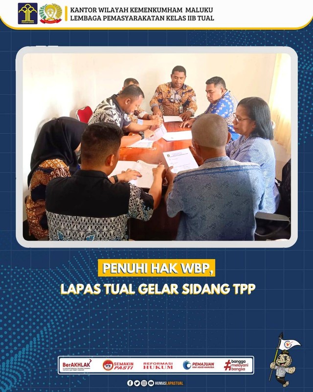 Penuhi Hak WBP, Lapas Tual Gelar Sidang TPP | Kumparan.com