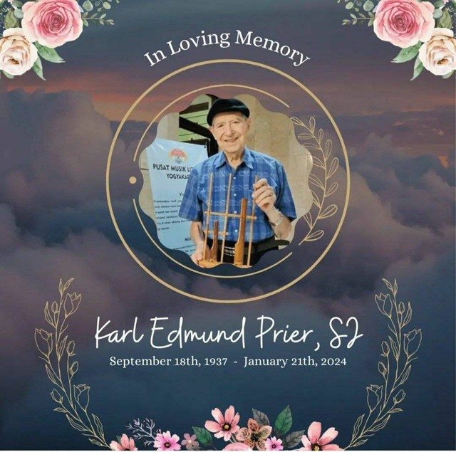 Romo Karl Edmund Prier, SJ tutup usia. Foto: istimewa