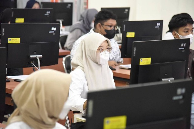 Pelaksanaan UTBK-SNBT Tahun 2023 di IPB University. Foto: Dok. IPB