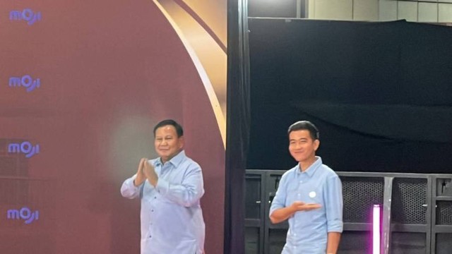 Prabowo-Gibran tiba di JCC untuk Debat Keempat Pilpres 2024. Foto: Luthfi Humam/kumparan