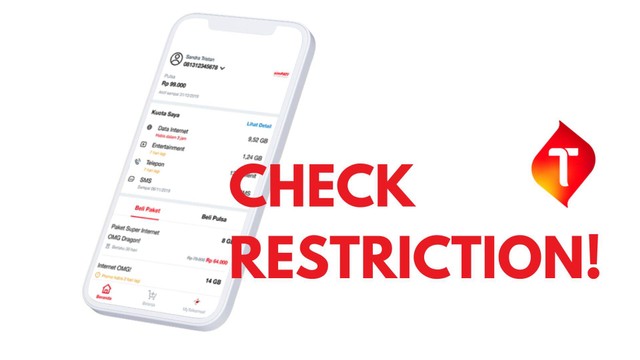 Ilustrasi Check Restriction Telkomsel. Foto: Kumparan