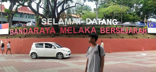 Ucapan Selamat Datang di Kota Melaka. Foto: dokumen pribadi.