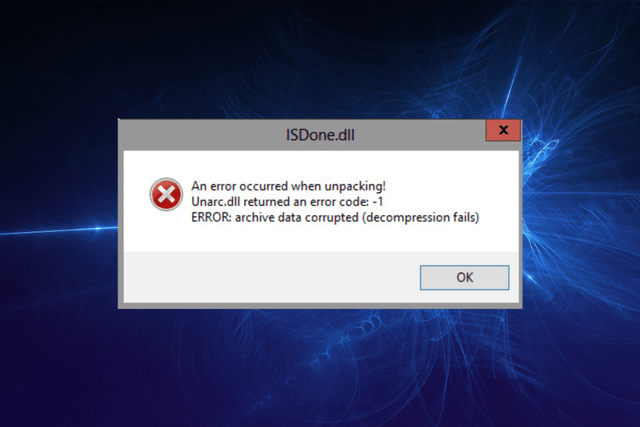 ISDone.dll Error. Foto: Windows Report