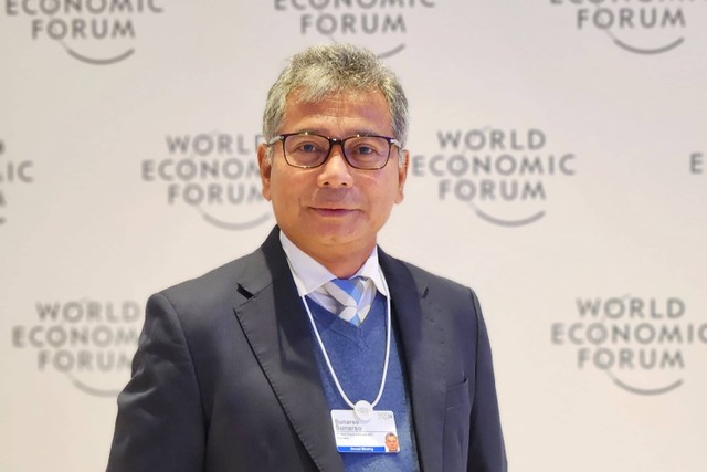 Dirut BRI Sunarso saat World Economic Forum. Foto: Bank BRI