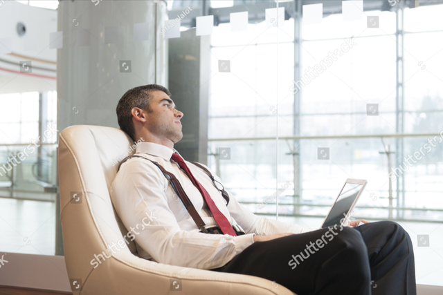 Sumber : https://www.shutterstock.com/image-photo/bored-businessman-stares-out-window-143821633