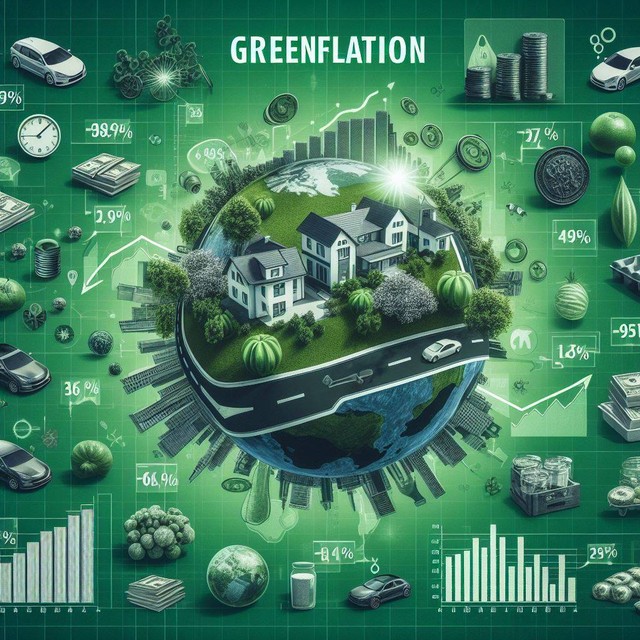 Ilustrasi Greenflation. (Gambar: AI Image)