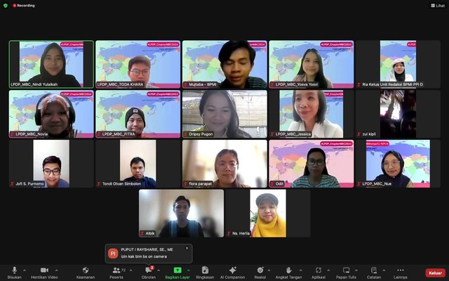 PPI Dunia and Mockingbird are organising a partnership for the 2024 LPDP scholarship guidance event via zoom meeting platform.