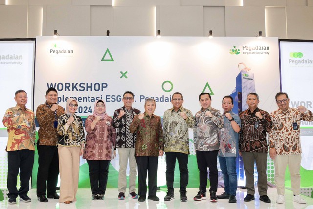 PT Pegadaian menggelar workshop bertajuk “Implementasi Environmental, Social, and Governance (ESG)” di The Gade Tower, Jakarta pada Selasa (23/1). Foto: Pegadaian