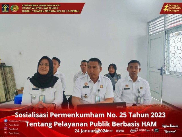 Kualitas Pelayanan Meningkat: Rutan Demak Siap Terapkan Aturan P2HAM Baru
