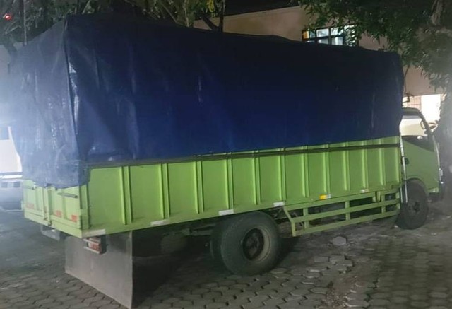 Subdit I Indagsi mengamankan truk angkut 1.000 buah gas LPG 3 kg.
