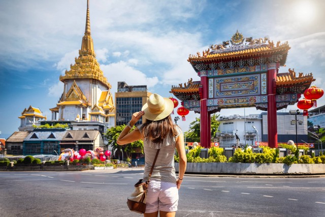 Turis di Yaowarat, Thailand. Foto: Shutterstock