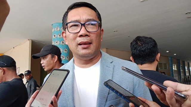 Ketua TKD Jabar Prabowo-Gibran, Ridwan Kamil, saat menghadiri kegiatan deklarasi dukungan untuk Prabowo-Gibran di Sport Jabar, Arcamanik, Kota Bandung, pada Minggu (28/1). Foto: Dok. Istimewa