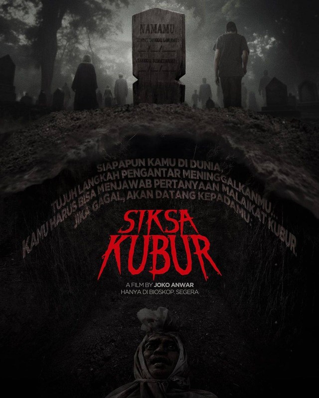 Teaser poster film Siksa Kubur.  Foto: Instagram/@jokoanwar