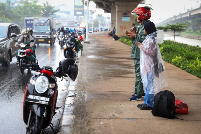 Ilustrasi hujan deras di Jakarta. Foto: Iqbal Firdaus/kumparan