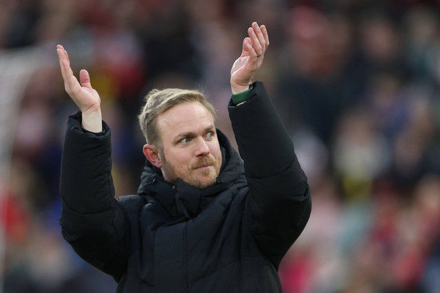 Pelatih Arsenal wanita, Jonas Eidevall. Foto: Adrian Dennis/AFP