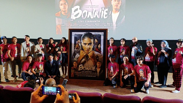 Konferensi pers perilisan Poster dan Trailer Film Bonnie, Selasa (30/1/2024). Foto: Aprilandika Pratama/kumparan