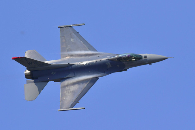 Jet tempur F-16 Angkatan Udara AS. Foto: Jung Yeon-je / AFP