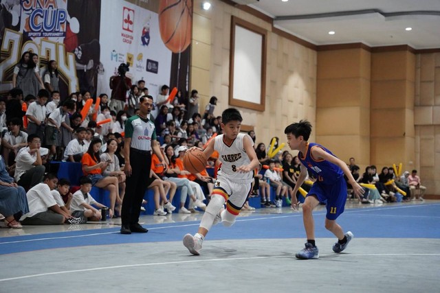 Basket, salah satu cabang olahraga yang dipertandingkan di turnamen SNA Cup 2024.