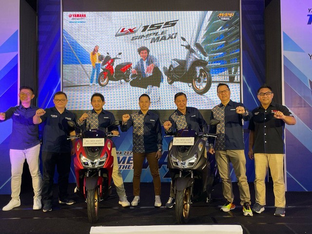 PT Yamaha Indonesia Motor Manufacturing mengenalkan motor varian Maxi Scooter bernama Lexi LX 155. Foto: Rere Hutapea/Hi!Pontianak