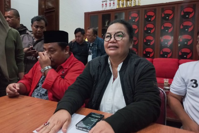 Ketua Tim Pemenangan Daerah (TPD) Ganjar-Mahfud Jawa Tengah, Agustina Wilujeng, Minggu (4/2/2024). Foto: Intan Alliva Khansa/kumparan